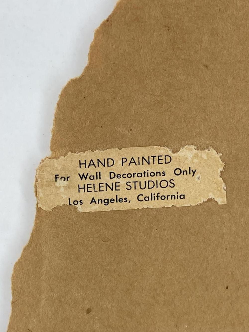 Artwork by Helene, Framed Signed Helene Painted Rooster Art Plate, Made of Plate