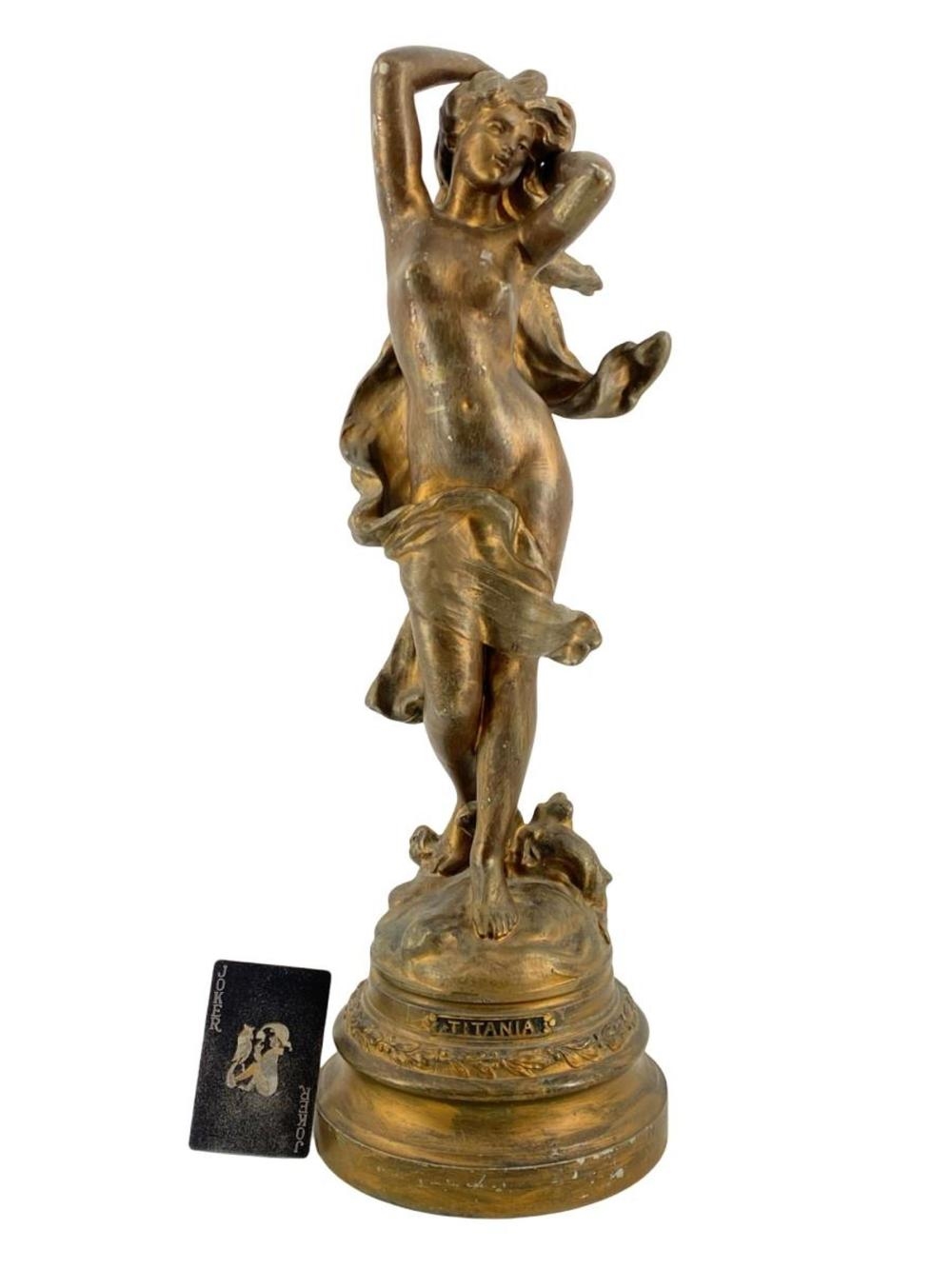 Artwork by Midsummer, French Painted Die Cast Titania Sculpture, Made of Sculpture – Elegant die-cast sculpture