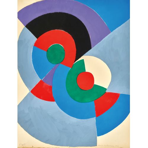 Poésie de mots, poésie de couleurs by Sonia Delaunay, 1961