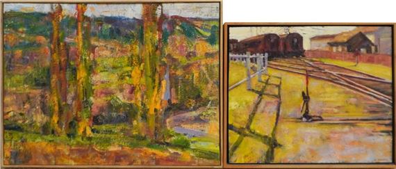 Les Arbres  and Winter Sun by Ron Arthaud