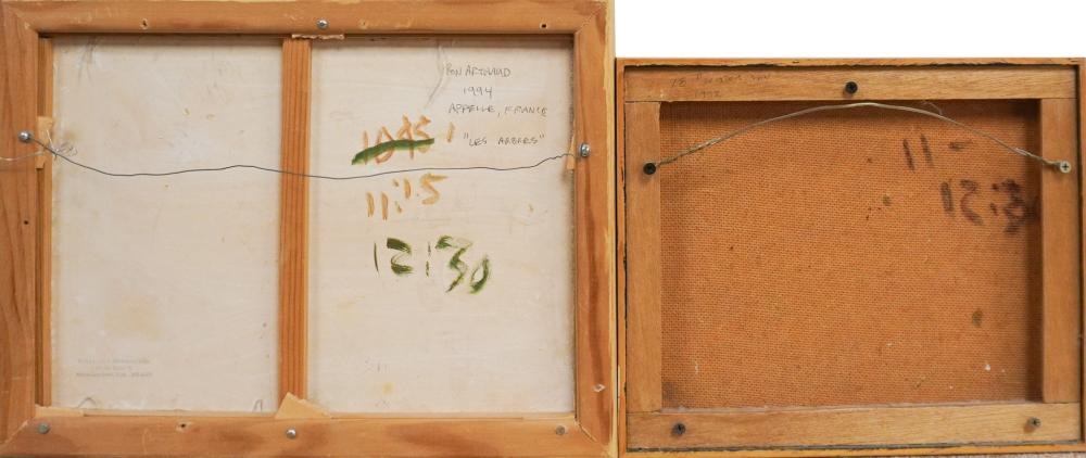 Artwork by Ron Arthaud, Les Arbres  and Winter Sun, Made of Oil on Board