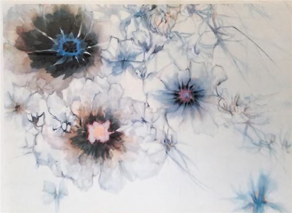 BLOSSOMING WHITE PEONIES - Florence Hasenflug