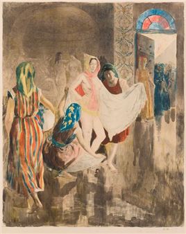 The ritual bath of the Jewish bride - Alexandre Lunois