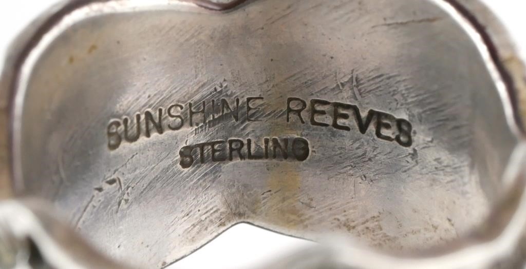 Sunshine Reeves | NAVAJO SUNSHINE REEVES STERLING RING | MutualArt