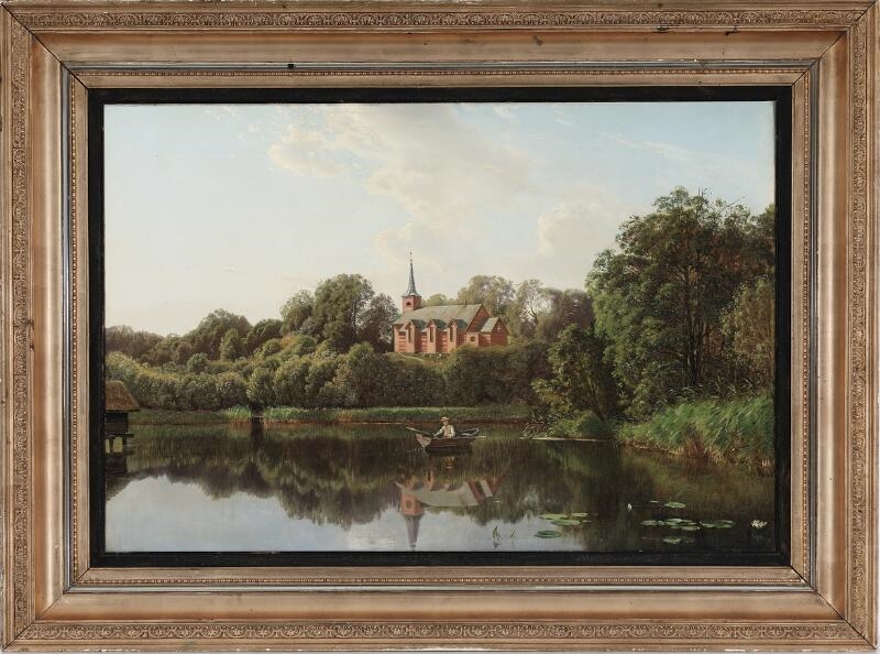 Polycarpus Godfred Benjamin Christensen | A row boat in the lake by ...