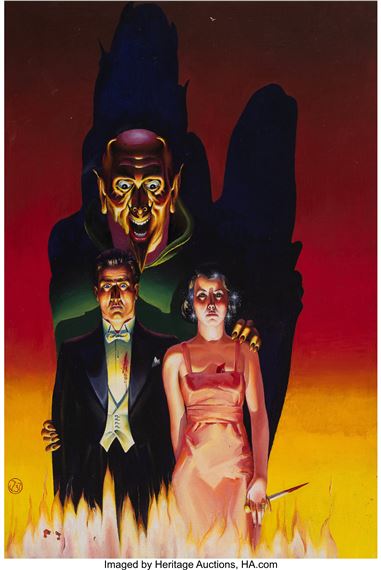 Virgil Finlay | Symphony of the Damned, Weird Tales pulp magazine