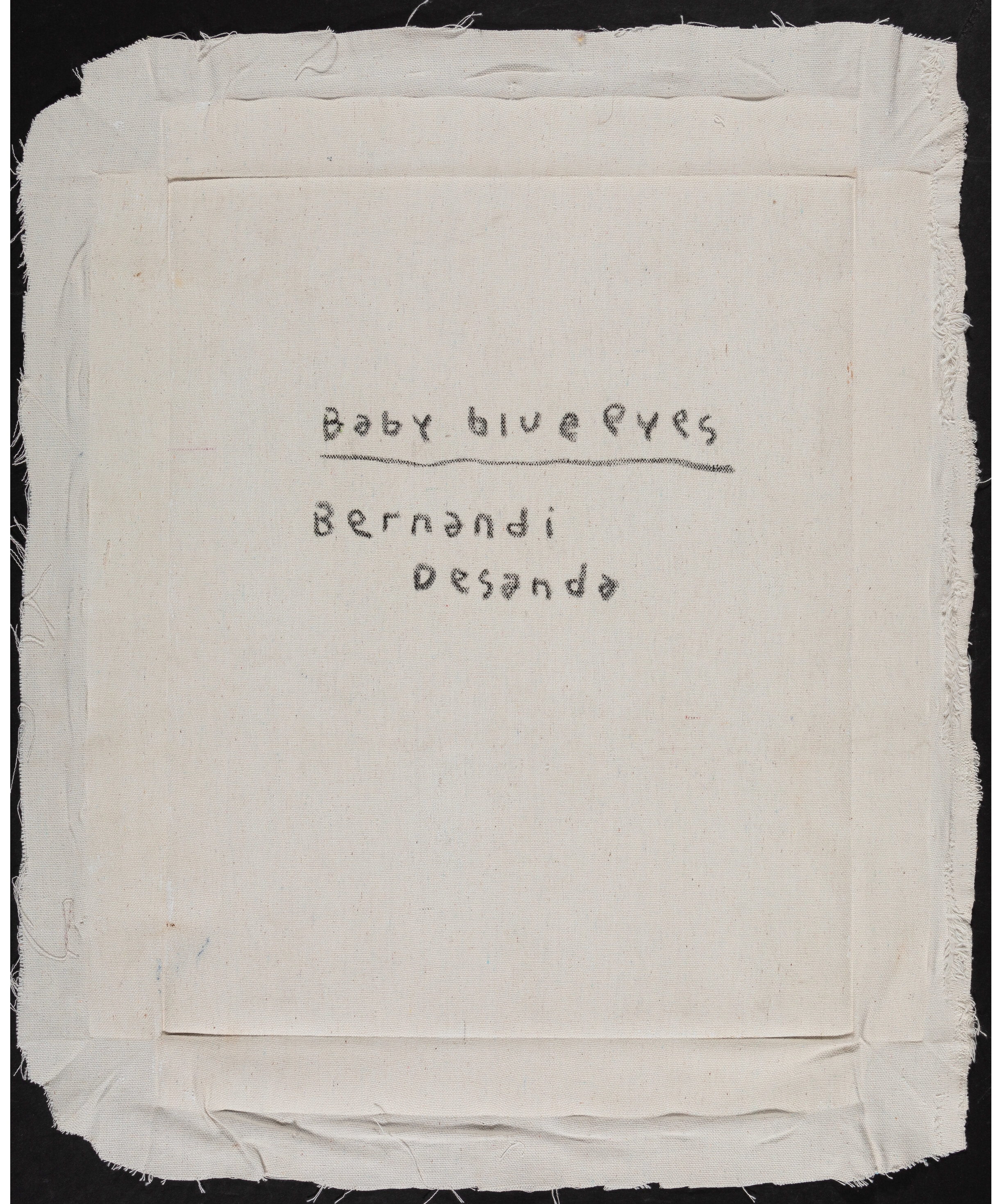 Artwork by Bernandi Desanda, Baby Blue Eyes, 2022, Made of Acrylic and spray paint on canvas