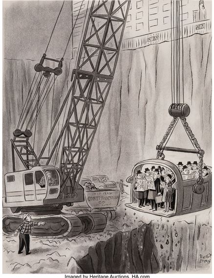 Look, Harry, You Bumped into the Subway Again!, New Yorker cartoon - Robert Day