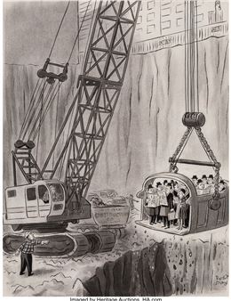 Look, Harry, You Bumped into the Subway Again!, New Yorker cartoon - Robert Day