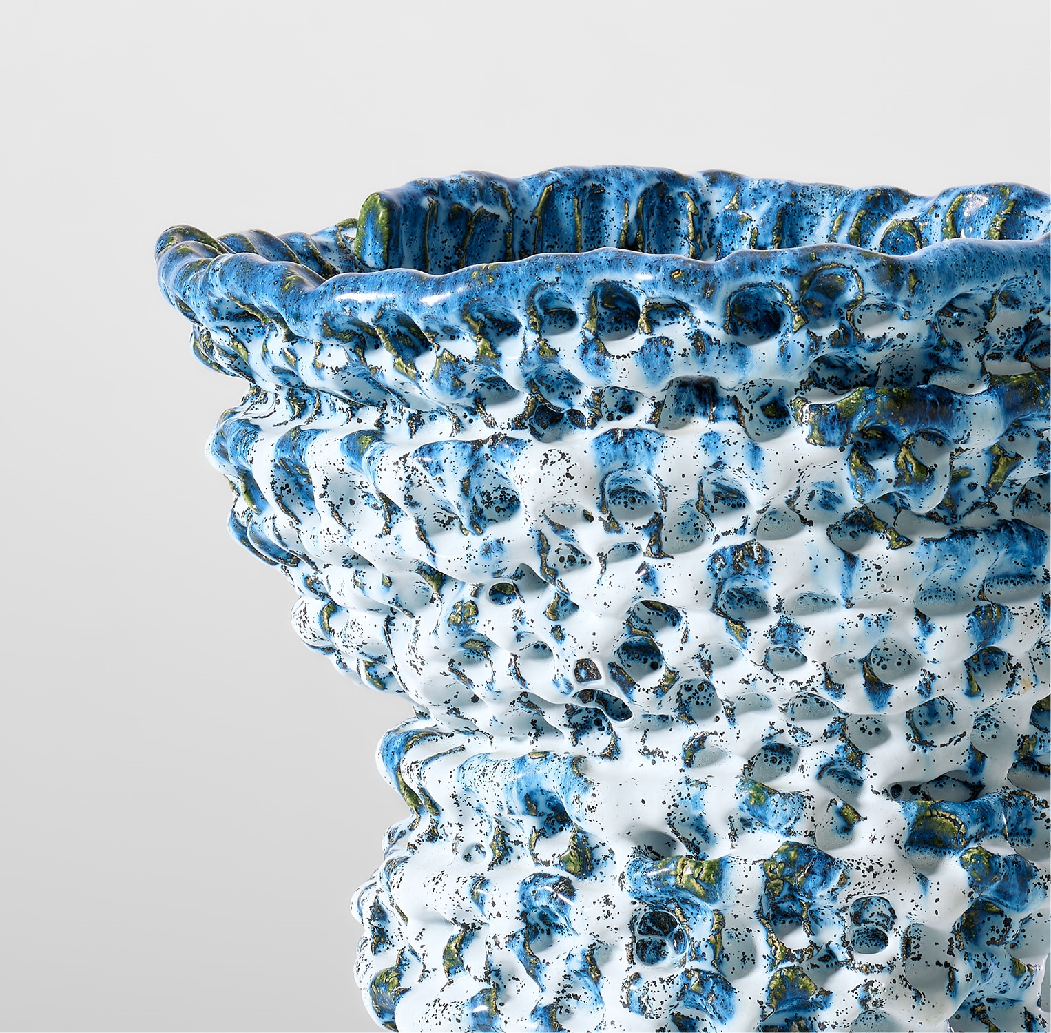 Artwork by Satoru Hoshino, 'Spring Snow 11 L-1', Made of Stoneware, glaze