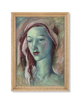 Portrait in Blue - Mary Cockburn Mercer