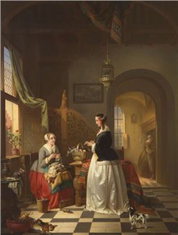 Alexis van Hamme
(Belgian, 1818-1875)
The Shopping List, 1860 - Alexis van Hamme