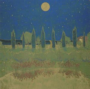 Moon light and water surface - Kazuhiko Fukuoji