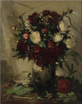 Nature Morte aux Pivoines - F. F. Gaston Célarié