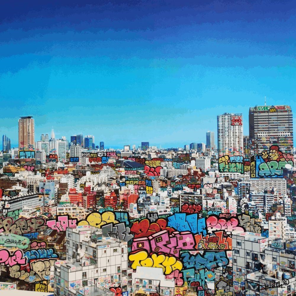 Artwork by Maxime Voyet, Maxim Blachere, Tokyo Building 2025, Made of Printed on Dibond