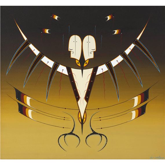 MESSAGE TO THE PEOPLE by Blair Debassige, 1995