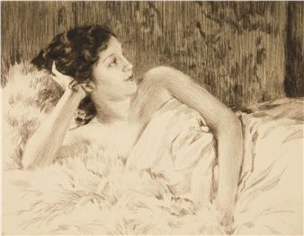 Reclining Woman - Grandgerard Lucien
