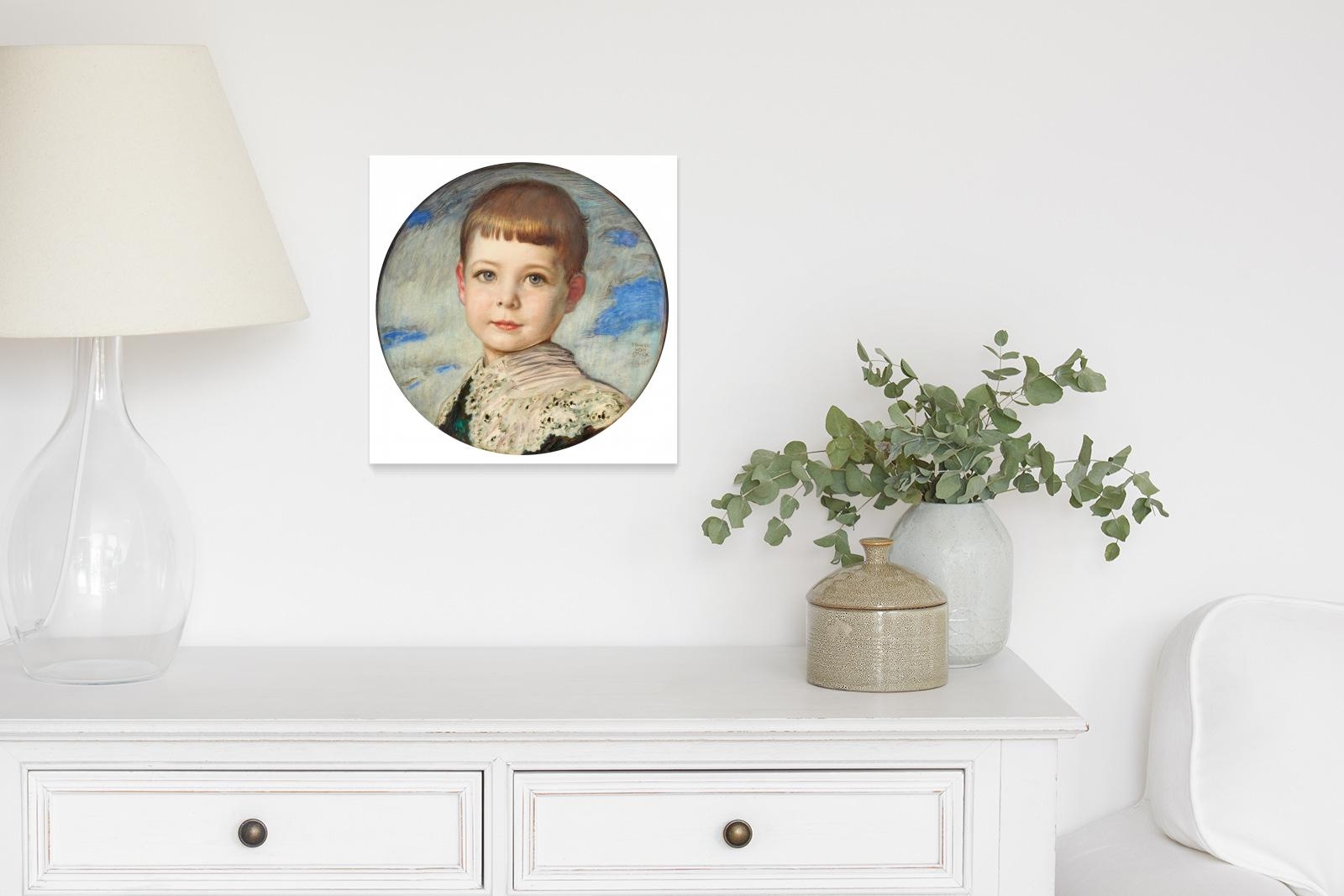 Artwork by Franz von Stuck, Bubi, Made of Oil on wood