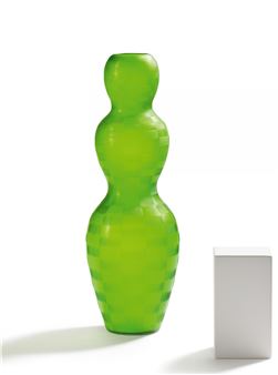 LARGE GLASS VASE &quot;FIGURA ALTA - Philip Baldwin & Monica Guggisberg