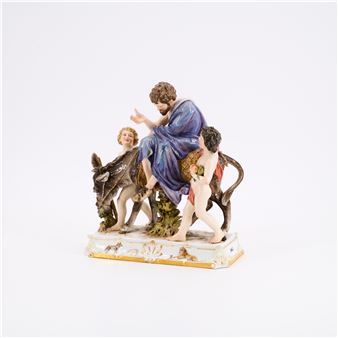 AESOP RIDING ON A DONKEY - H. Möller