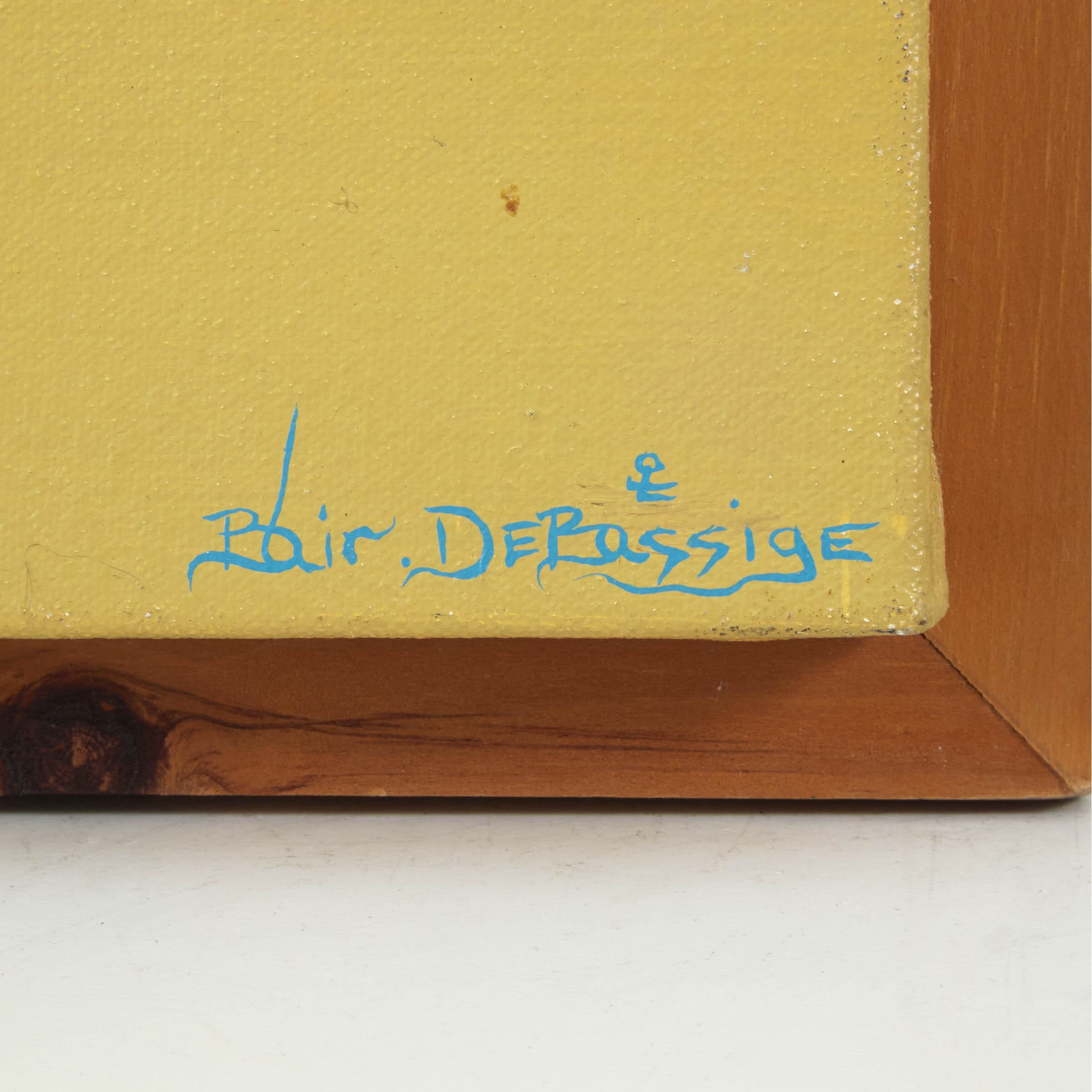 Artwork by Blair Debassige, MESSAGE TO THE PEOPLE, Made of acrylic on canvas