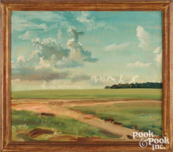 Sir Alfred Munnings landscape by Sir Alfred James Munnings, 1928