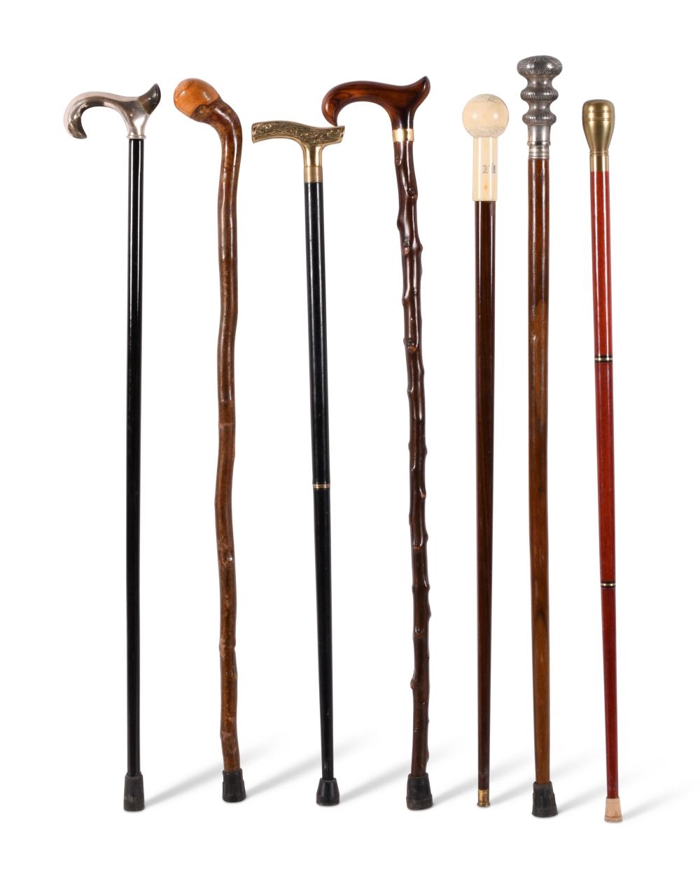Stick | SEVEN CANES/WALKING STICKS (19th Century 20th Century) | MutualArt