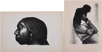 EN LA COLA DEL CARBON and MUJER DE TAXCO, 1947 - Ignacio Aguirre