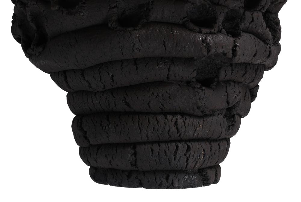 Artwork by Satoru Hoshino, UNTITLED (UNGLAZED KOKUTO STONEWARE VASE), CA. 2012, Made of stoneware vase