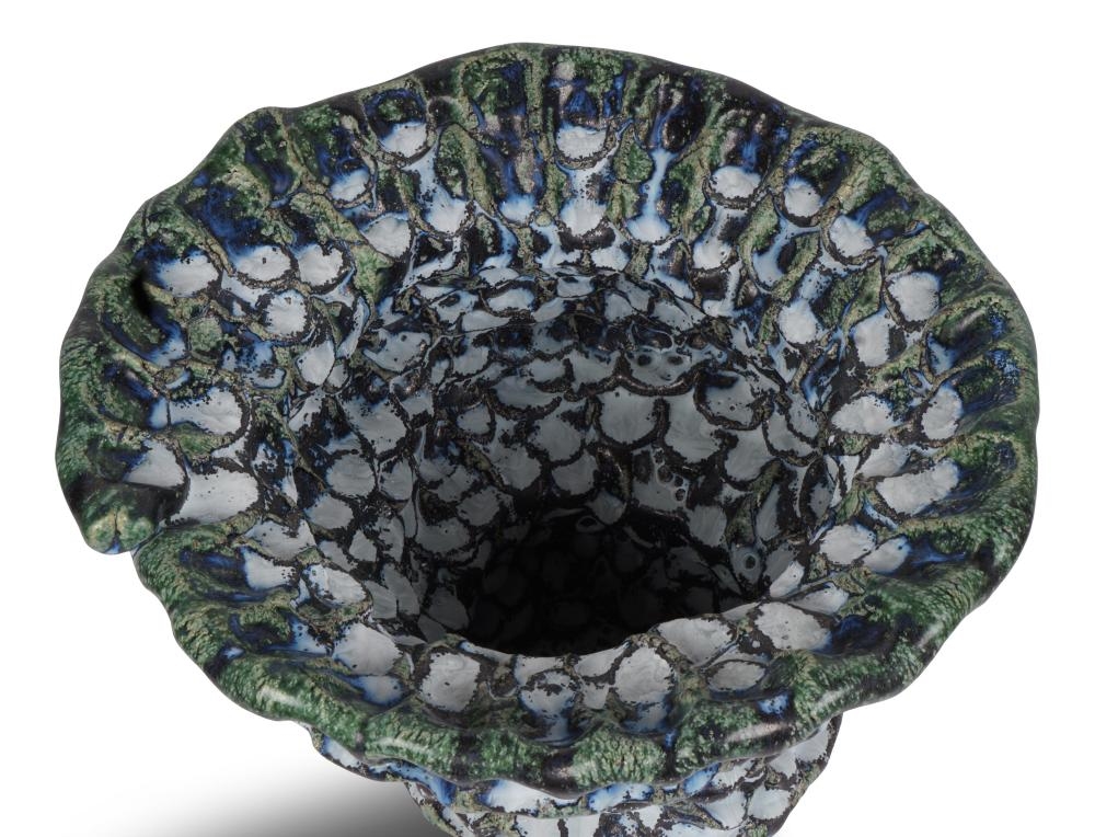 Artwork by Satoru Hoshino, "SPRING SNOW" GLAZED STONEWARE VASE, CA. 2012, Made of GLAZED STONEWARE VASE, CA. 2012, Glazed stoneware