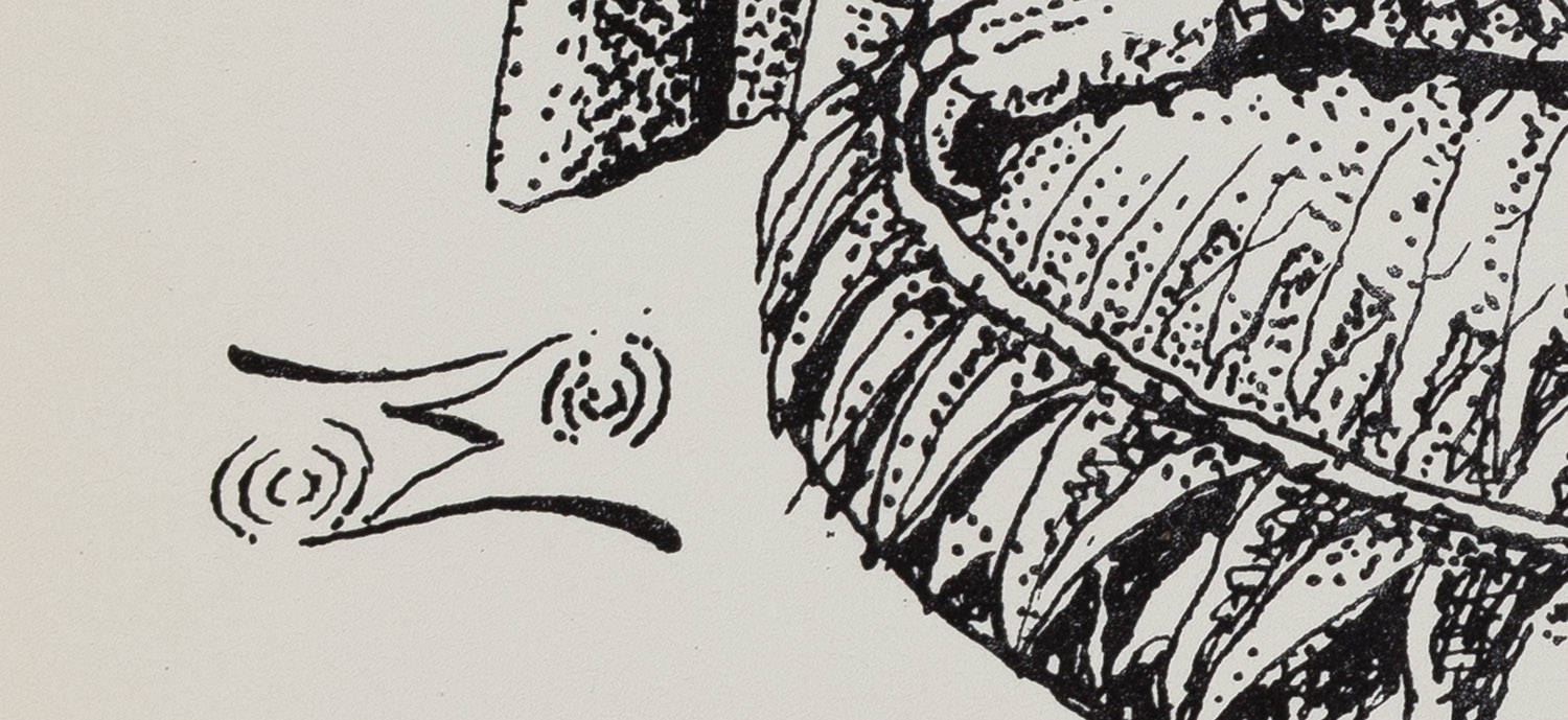 Artwork by Stanislaw Szukalski, Monument to K Ra-k, Made of cynkografia/paper