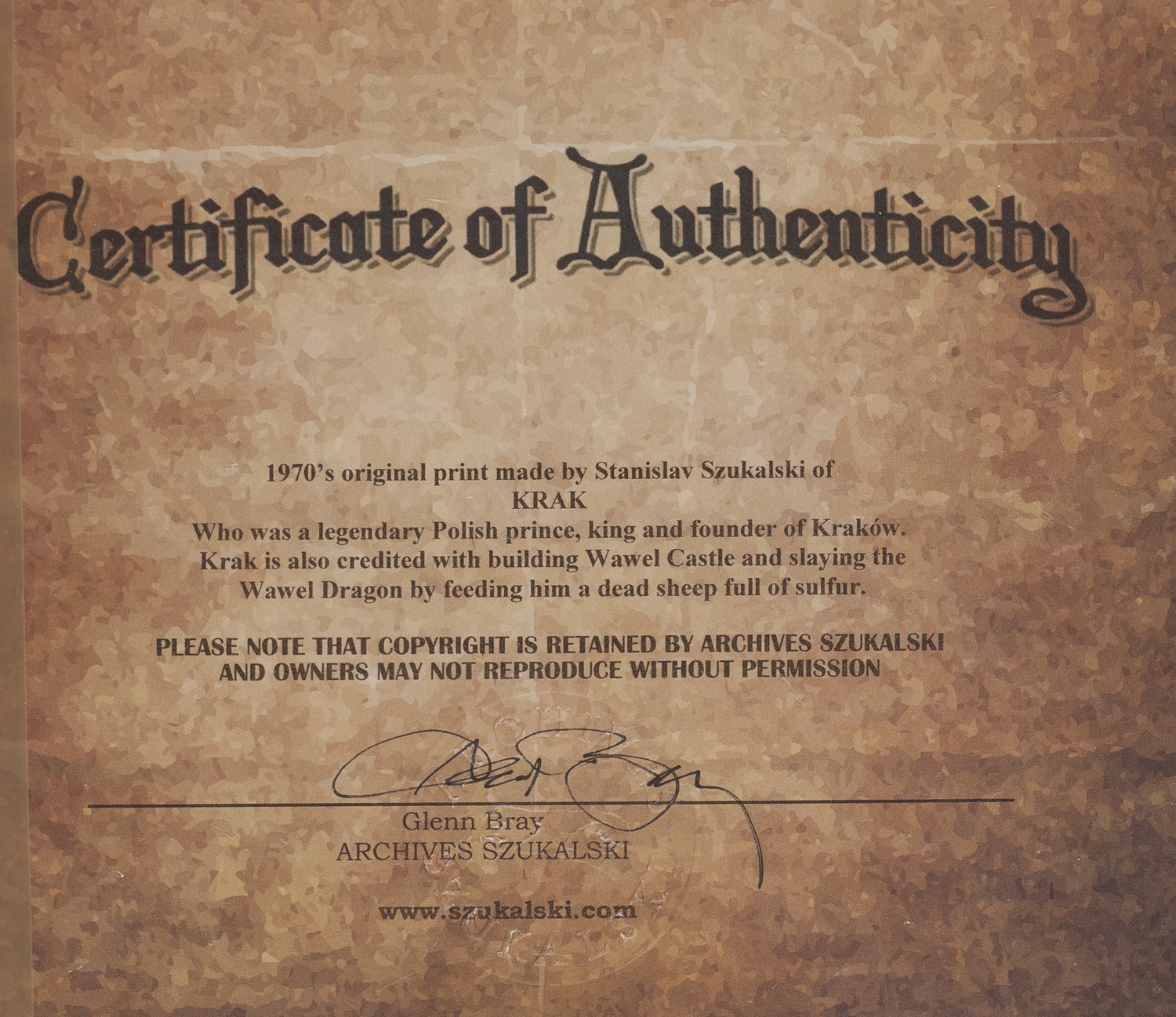 Artwork by Stanislaw Szukalski, Monument to K Ra-k, Made of cynkografia/paper