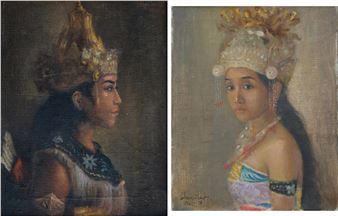 a. Balinese Dancer Dressed as Rama; b. Balinese Dancer - Suminarto 