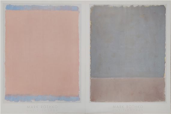 Mark Rothko | Two large unframed Mark Rothko prints (1969) | MutualArt