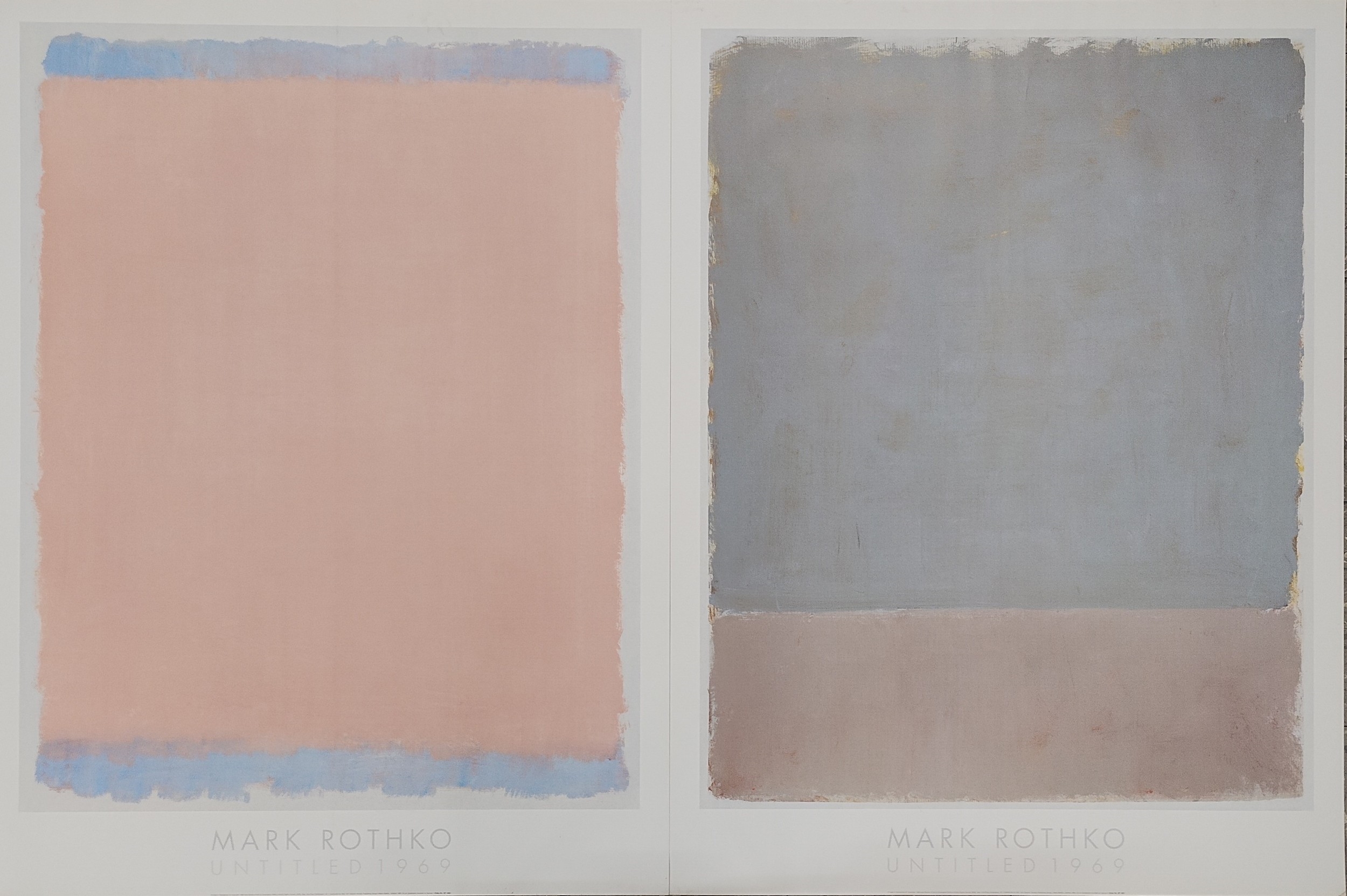 Mark Rothko | Two large unframed Mark Rothko prints (1969) | MutualArt