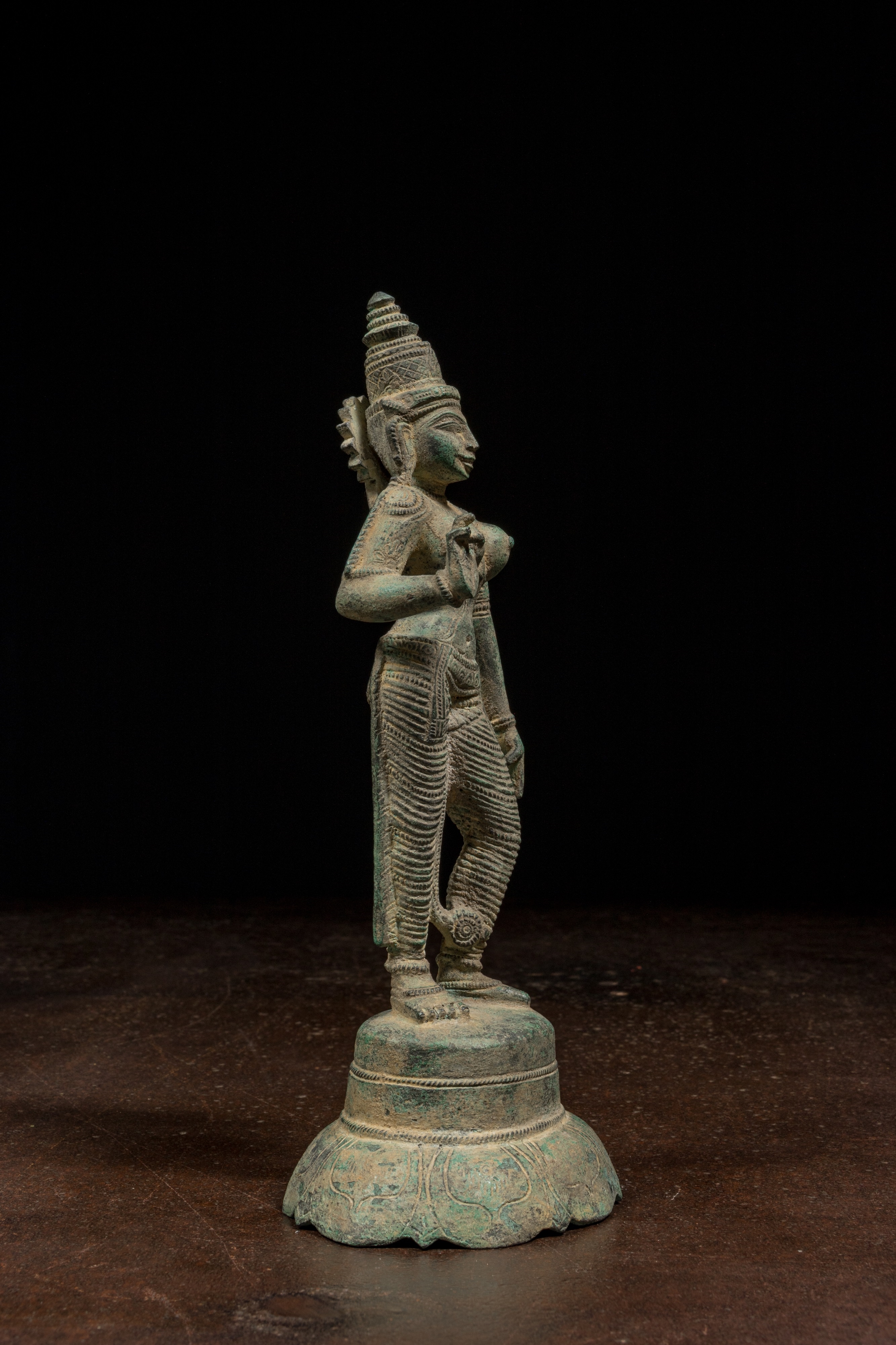 Indian School, 15th Century | STANDING BRONZE PARVATI SOUTH INDIA 15TH ...