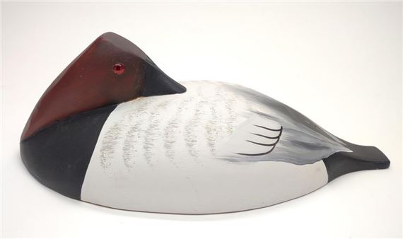 Doug Gates Preening Canvasback Drake Duck Decoy by Doug Gates, 2012