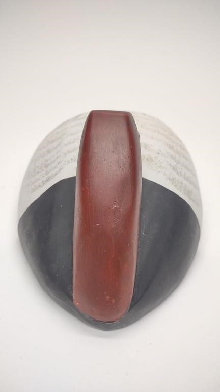 Artwork by Doug Gates, Doug Gates Preening Canvasback Drake Duck Decoy, Made of canvas