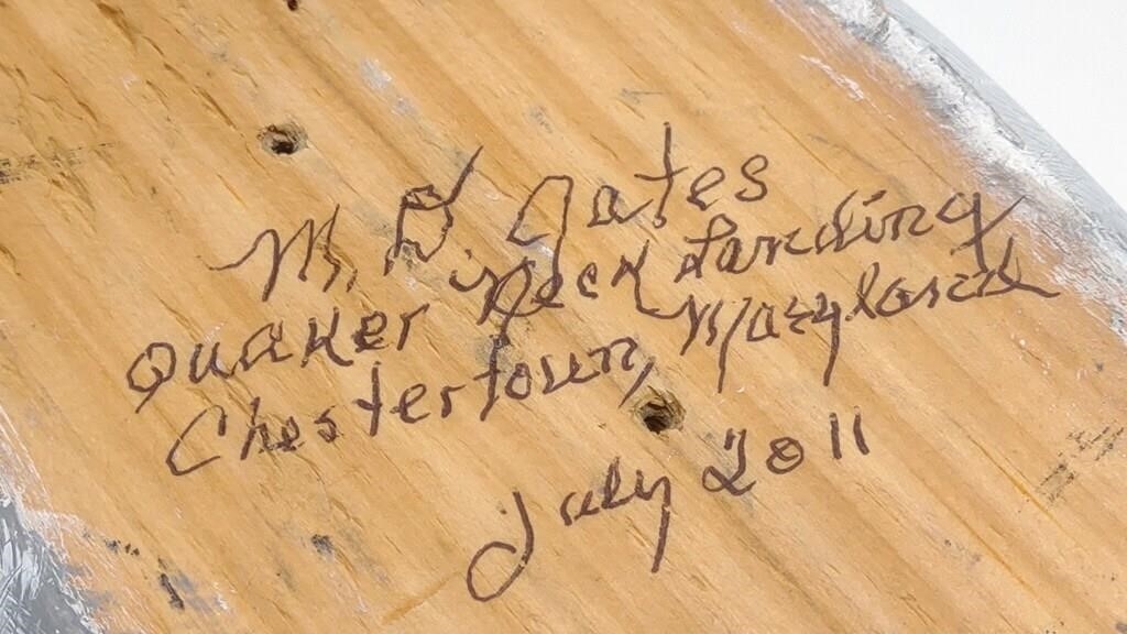 Artwork by Doug Gates, Doug Gates Tucked Head Canvasback Drake Duck Decoy, Made of glass