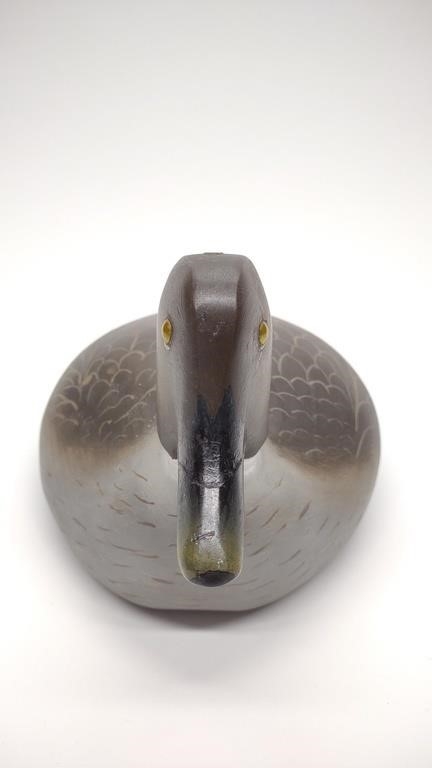 Artwork by Doug Gates, Doug Gates Goldeneye Hen Duck Decoy, Made of glass