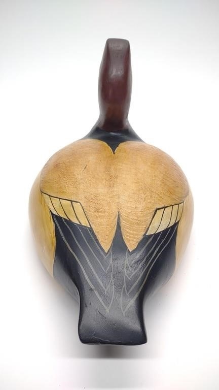 Artwork by Doug Gates, Doug Gates Canvasback Drake Duck Decoy, Made of glass