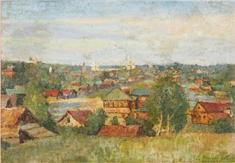 Bucolic Townscape - Sergei Dmitrievich Miloradovich