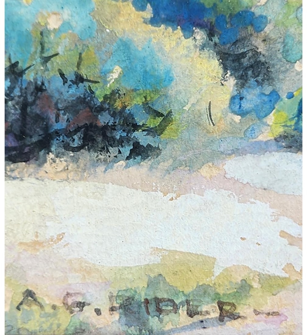 Artwork by Arthur Grover Rider, Landscape-Seascape, Made of Watercolor