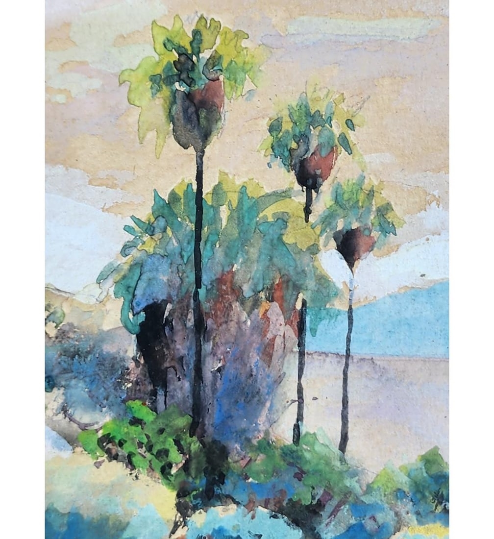 Artwork by Arthur Grover Rider, Landscape-Seascape, Made of Watercolor