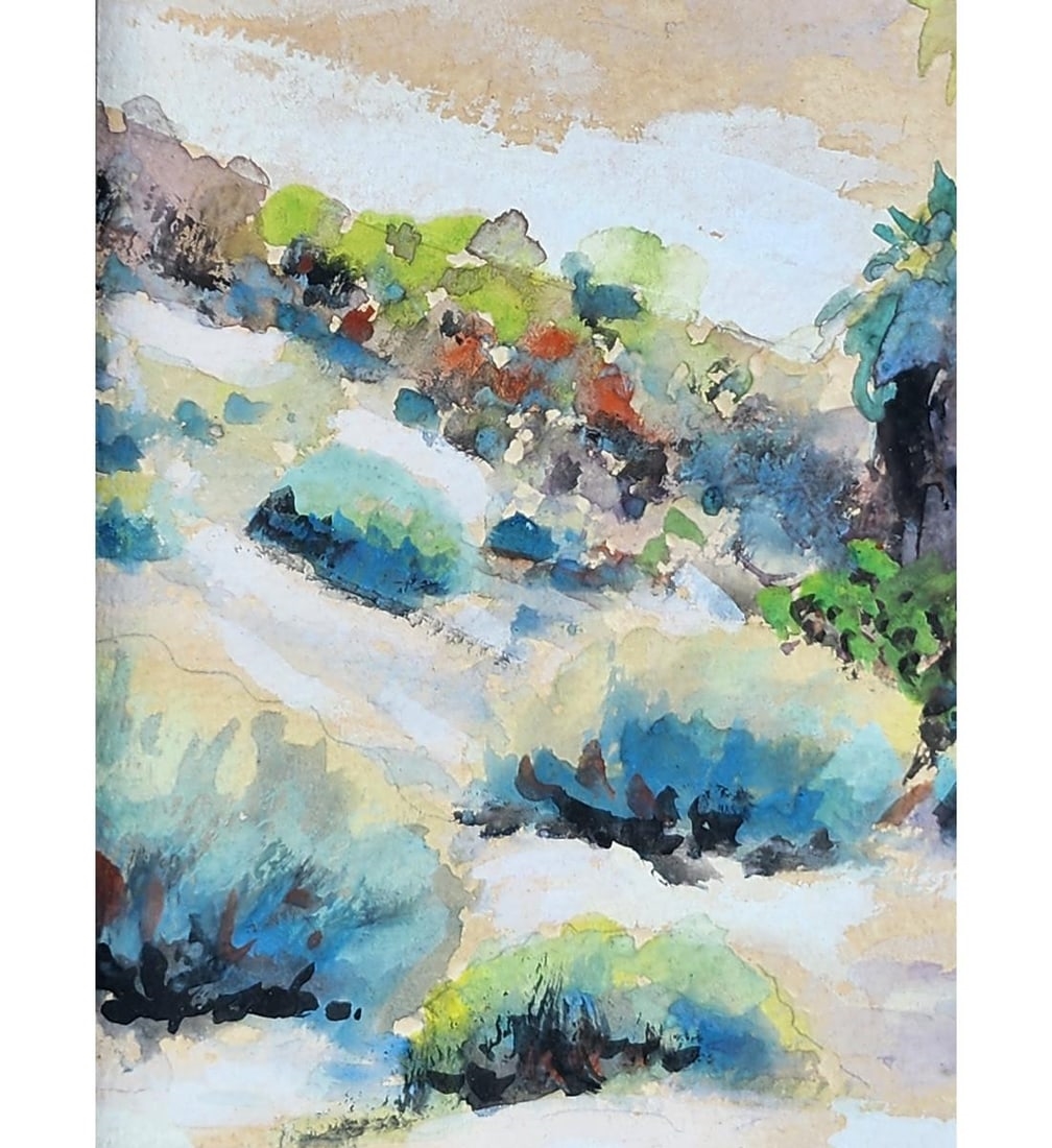 Artwork by Arthur Grover Rider, Landscape-Seascape, Made of Watercolor