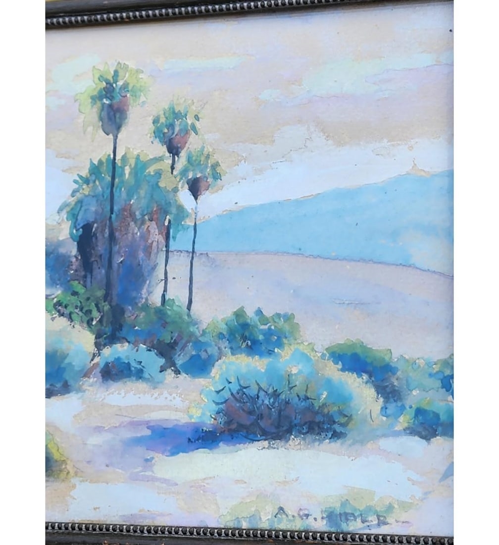 Artwork by Arthur Grover Rider, Landscape-Seascape, Made of Watercolor