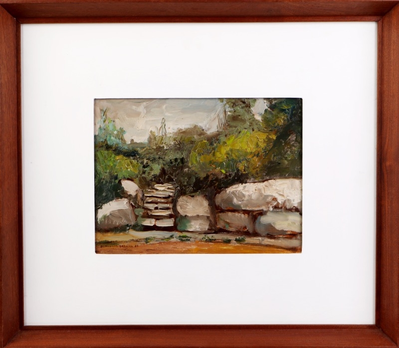 Artwork by Domingos Saraiva, Parque da Liberdade - Sintra, Made of oil on board