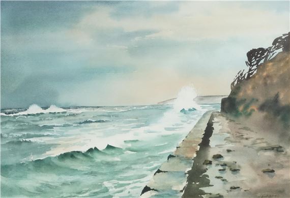 N. Englefield | N. Englefield - Coastal scene (20th Century) | MutualArt