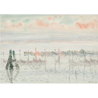 Fischernetze bei Venedig - Leonhard Meisser