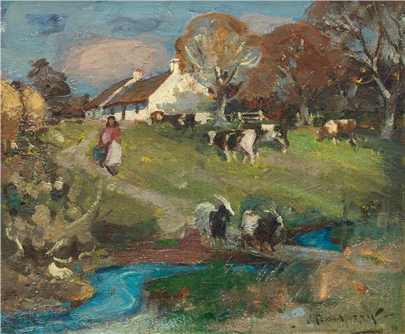 An Ayrshire landscape by John Reid Murray, 1896